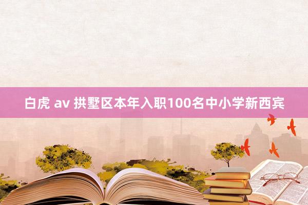 白虎 av 拱墅区本年入职100名中小学新西宾